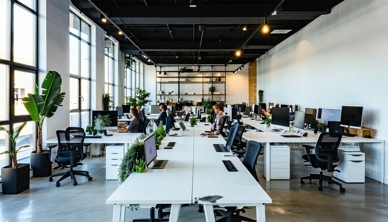 full modern office of employees-1